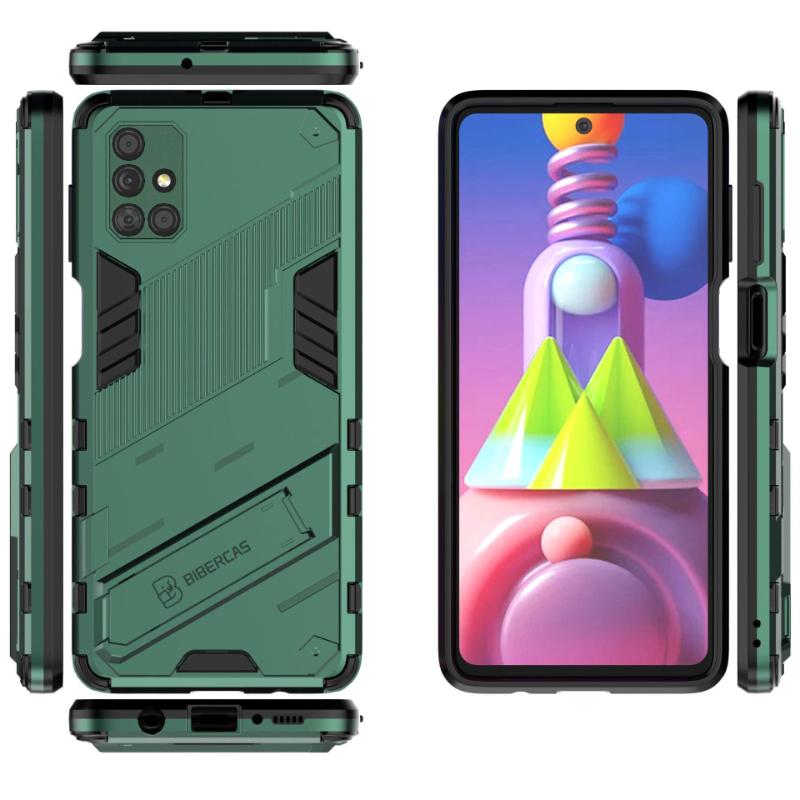 Case For Samsung Galaxy M31 M51 Shockproof Armor Phone Case For Samsung M31 M51 Anti-Fall Protect Back Cover Kickstand Coque