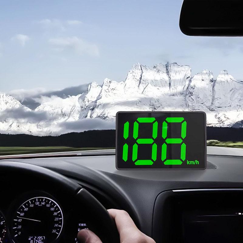 HUD Digital 5V para Carro Head Up Display Velocímetro GPS com Leituras de Velocidade Precisas e Design Compacto de Tela Cheia