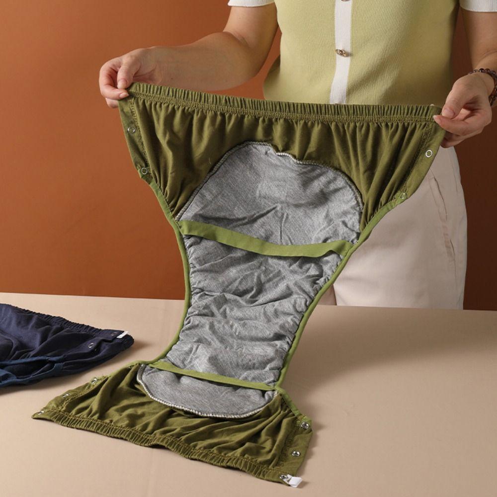 Anti-Side Leakage Washable Diaper Antibacterial Incontinence Underwear Elderly Care