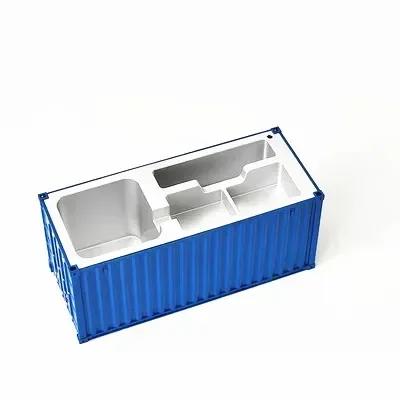 Customizable Model Shipping Container Pen Holder Artistic Storage Box Present Idea For Workspace Supplies And Stationery