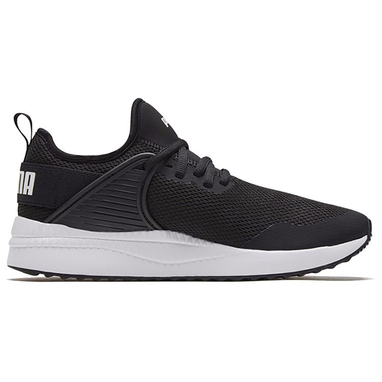 Puma Pacer Next Series Fabric Mesh Comfortable Low-Top Lifestyle Sneakers Unisex Sneakers Black White 369982-01