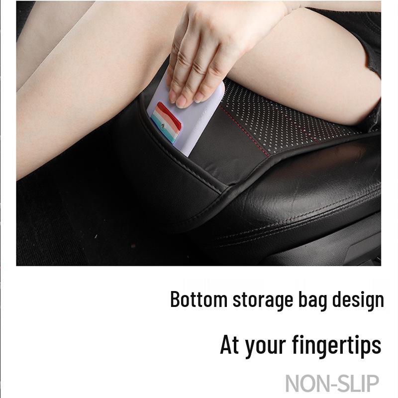 Universal PU Leather Heated Car Seat Cushion with Smart Switch for Winter (12V/24V)