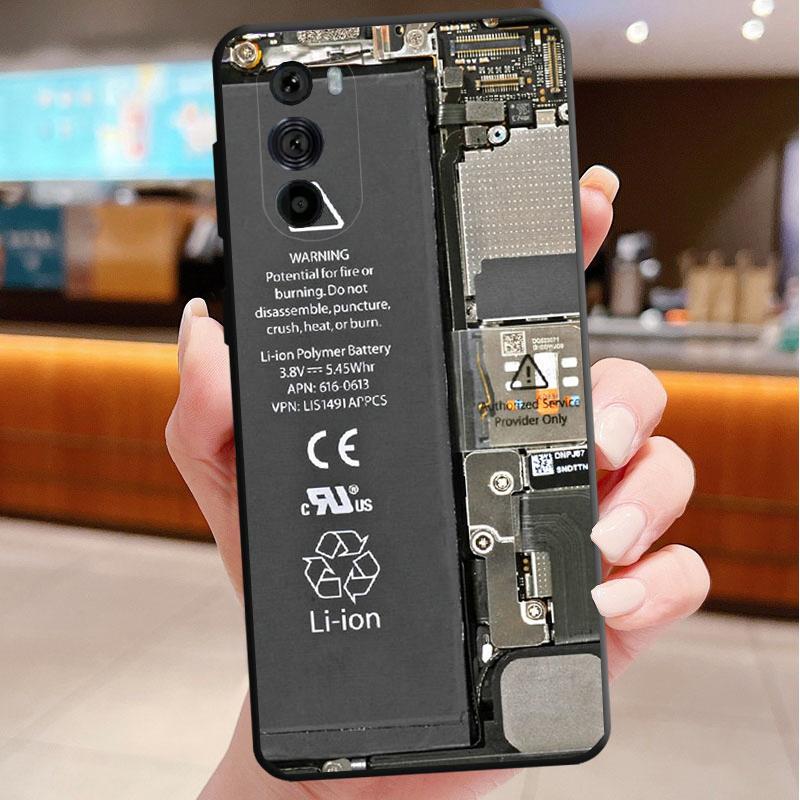 

Phone Case For Motorola Edge 50 40 Pro 60 50 40 30 Ultra Neo Fusion Moto G85 G72 G53 G54 G84 G13 G32 Cassette Tape Battery Moto G32