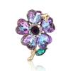 Elegant Temperament Alloy Rhinestone Butterfly Flower Brooch Fashion High-End Women'S Dress Cardigan Corsage Jewelry Pin