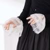 French Lace Arm Sleeves Wrist Cuffs Arm Covers Decorative Sleeves For Office Women Daily and Party Clothing Enhancer