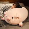 Desenho animado gordo porco rosa brinquedo de pelúcia adorável animal macio travesseiro grande boneca de pelúcia para meninos meninas presentes de aniversário decoração