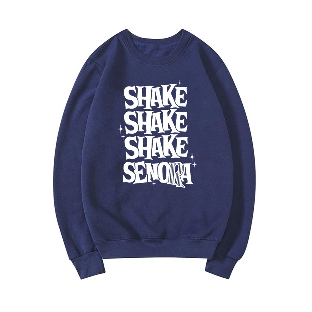 

Шейк Шейк Шейк Сеньора Толстовка на Хэллоуин Толстовка с капюшоном по фильму Хэллоуин Смешные толстовки с длинным рукавом для женщин Повседневные толстовки с графикой XXXL темно-синий