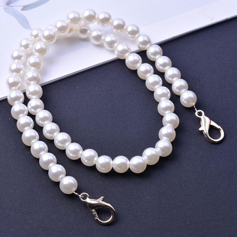 1Pc 30cm/50cm/70cm/90cm Handbag Replacement Big Pearls Chain Shoulder Bag Strap DIY Purse Chains Handles New Bag Accessories