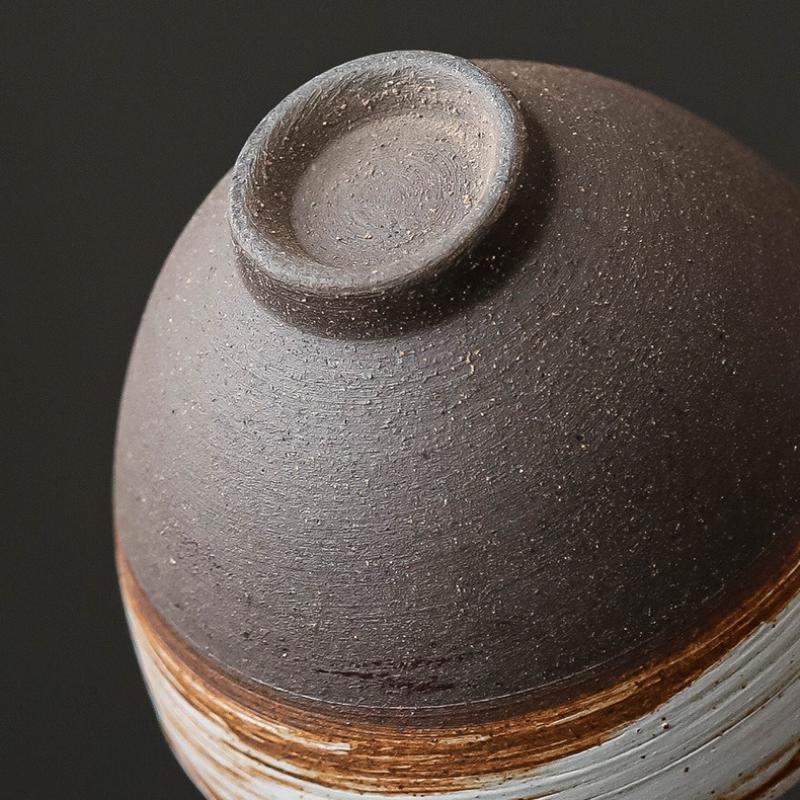 Stoneware Tea Cups Retro Handmade Teaware Set Antique Glazed Teacup Chinese Kung Fu Gongfu Master Cup Japanese Tea Set Drinkware