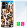 Etui Do Oppo Reno 13F 5G / 13 Fs 5G Foto Case Plecki Pieski + Szkło 9H