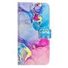 Coloured Drawing Wallet Case for iPhone 16E SE3 SE 8 7 6 6S Plus 16 Pro Max Shockproof Stand Card Holder Strap Flip Phone Cover