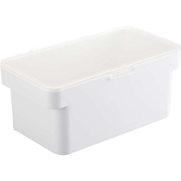 Yamazaki Airtight Pet Food Container 1.5kg with Measuring Cup, White.