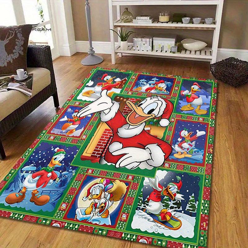 1 Stück Disney Cartoon-Figuren Muster Teppich Läufer Rutschfester Teppich Handwaschbar Fußmatte Geeignet für Wohnzimmer Schlafzimmer Heimdekoration