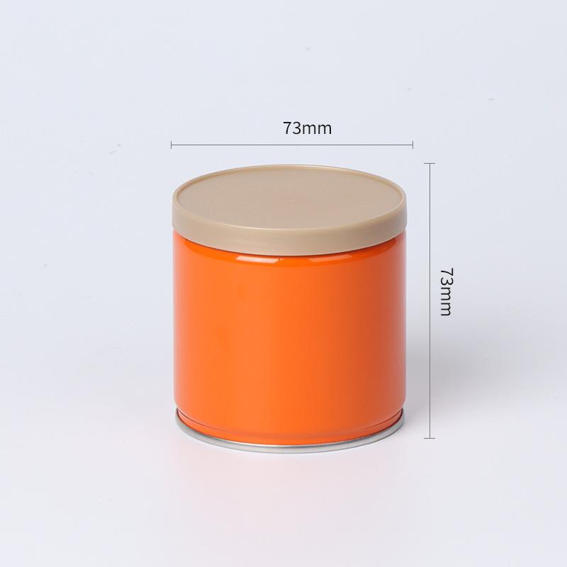 

Portable Organizer Seal Tea Tin Box Cans Mini Tea Caddy Kung Fu Tea Sealed Can Dried Fruit Collection Packaging Storage оранжевый