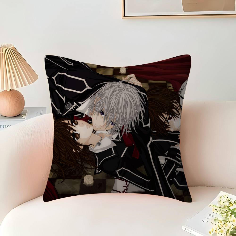A-Animation V-Vampire Knight Cushion Cover Car Throw Pillow Case For Sofa Car Christmas Gift 40x40cm 45x45cm