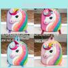 Cute Cartoon Unicorn Childrens Backpack With Eva Material And Padded Straps For School