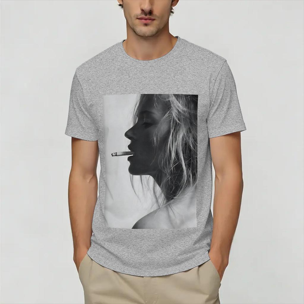 Kate Moss TShirt Summer Pure Cotton TShirts For Unisex Hipster Custom DIY Tshirt ShortSleeve Funny Tops
