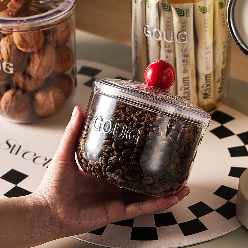 Airtight Transparent Kitchen Storage Container for Cereal, Grains, Spices, Snacks, Nuts, and Dried Goods