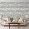 Grey Brick Self Adhesive Wallpaper Removable Vintage Peel and Stick Wallpaper Renter Friendly Brick Textured Contact Paper