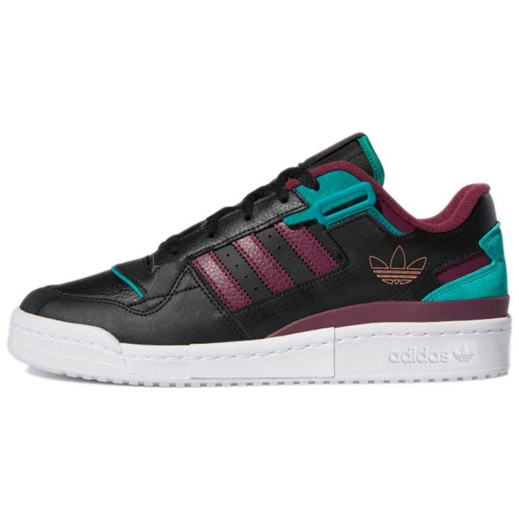 

adidas Forum Exhibit Low Black Victory Crimson Men Sneakers Core-Black Glory-Green H01912 42