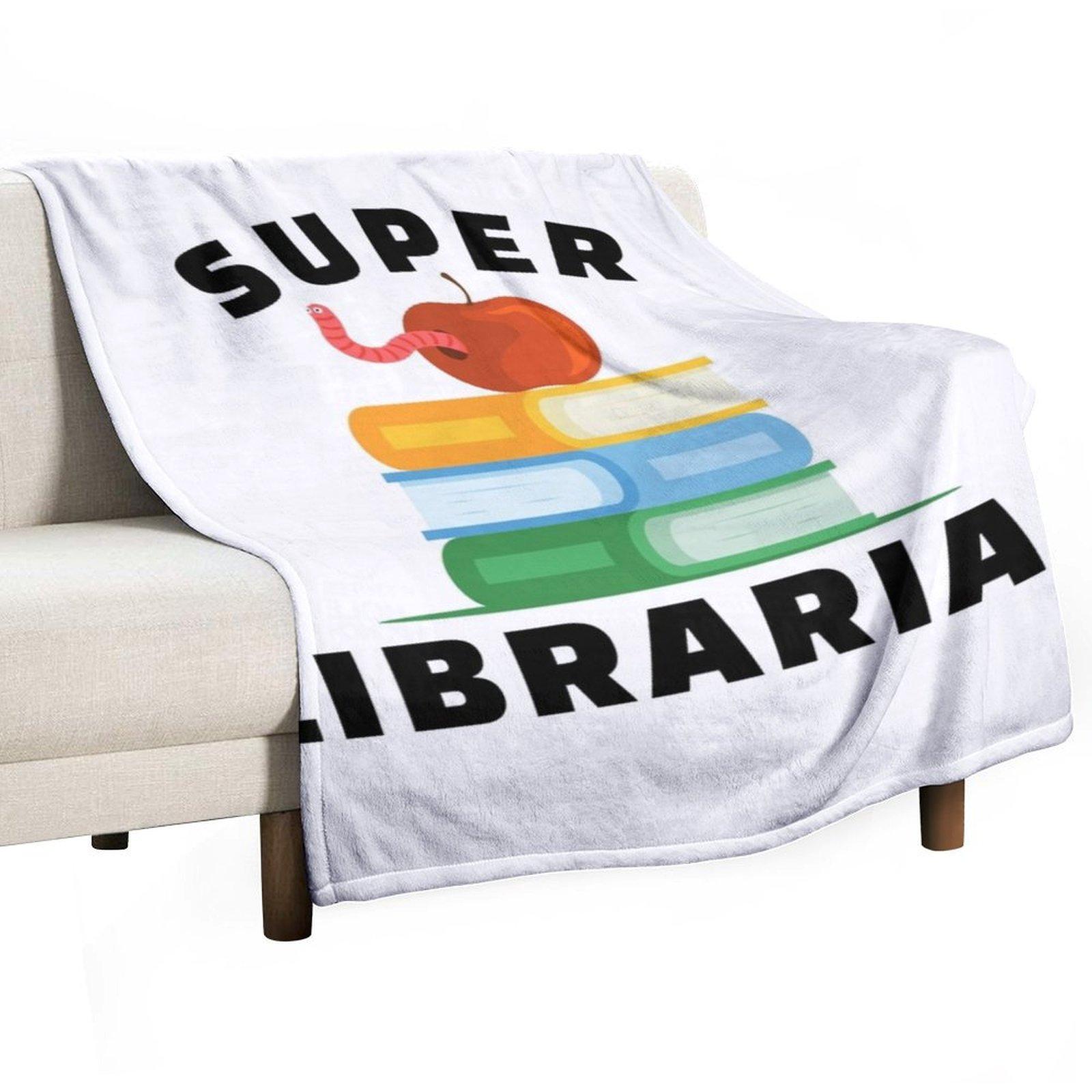 

Super Librarian, Book Lovers Throw Blanket Beautifuls Personalized Gift anime Softest Blankets 30x40in