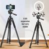 Universal Floor-Standing Tripod Phone Holder for Outdoor Live Streaming & Mirrorless Cameras