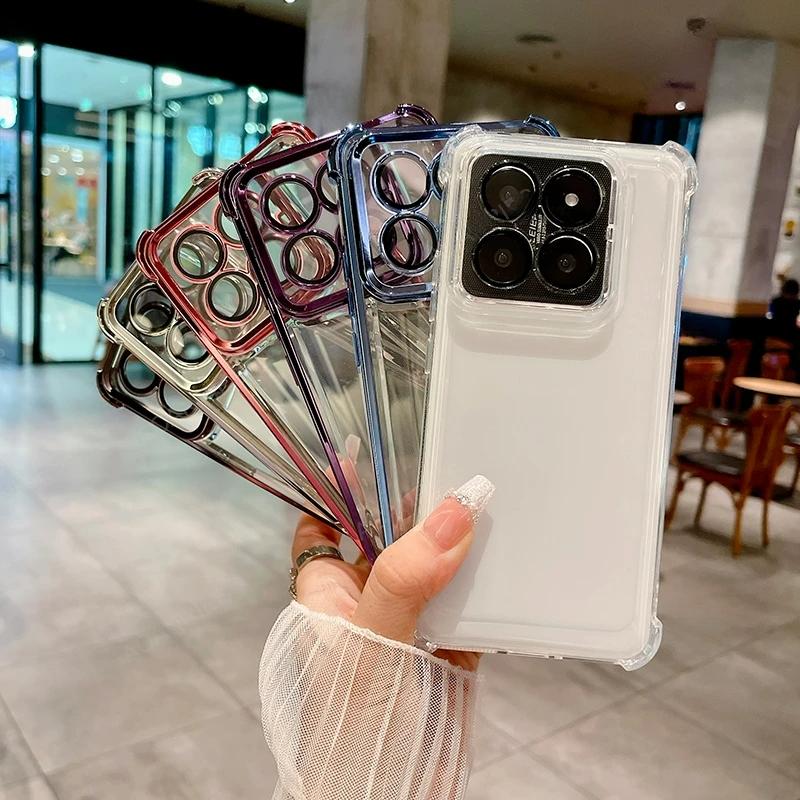 Husă moale din silicon, cu îngroșare la patru colțuri, placare anti-șoc, pentru Xiaomi Mi 14 Pro 13 T 13t 12t 11 Husă Mi14 13 12 11i Redmi Note 12 13 POCO X3 X5 X6