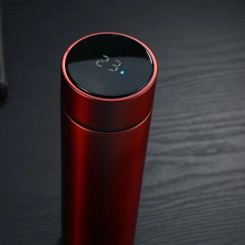 500ML Creative Smart LED Thermos Bottle Temperature Display Vacuum Flasks Stainless Steel Water Bottle Thermos Cup