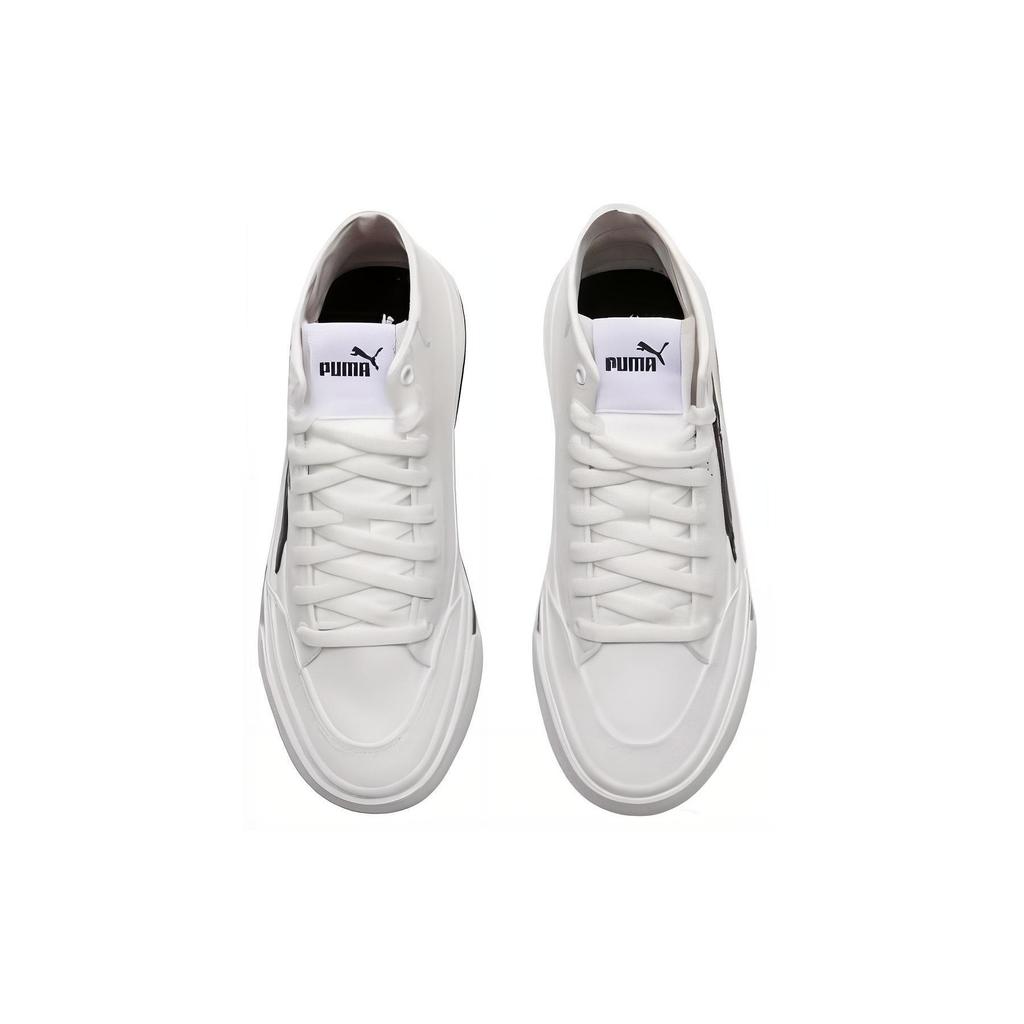 Puma Court Classic Vulc Simple Comfortable Durable Breathable Low-Top Skate Shoes Unisex Sneakers White Black 397265-02