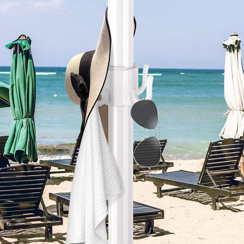 1/2/5PCS Beach Umbrella Hanger Hanging Hook 4 Prong Towel Hat Sunglasses Holder Outdoor Garden Pool Camping Accessory