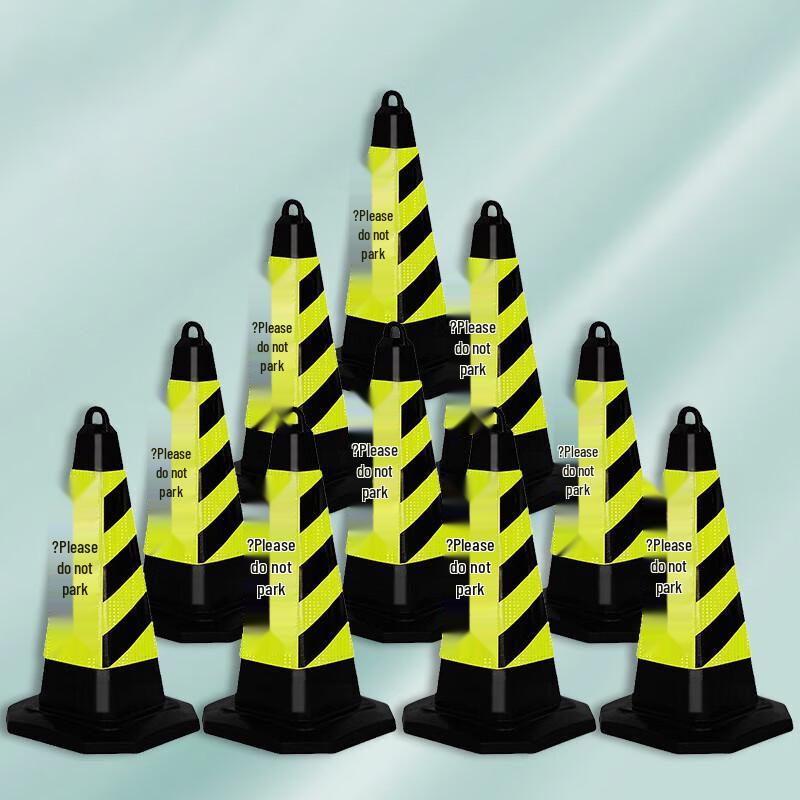 Lijiuhong Reflective Rubber Square Traffic Cone