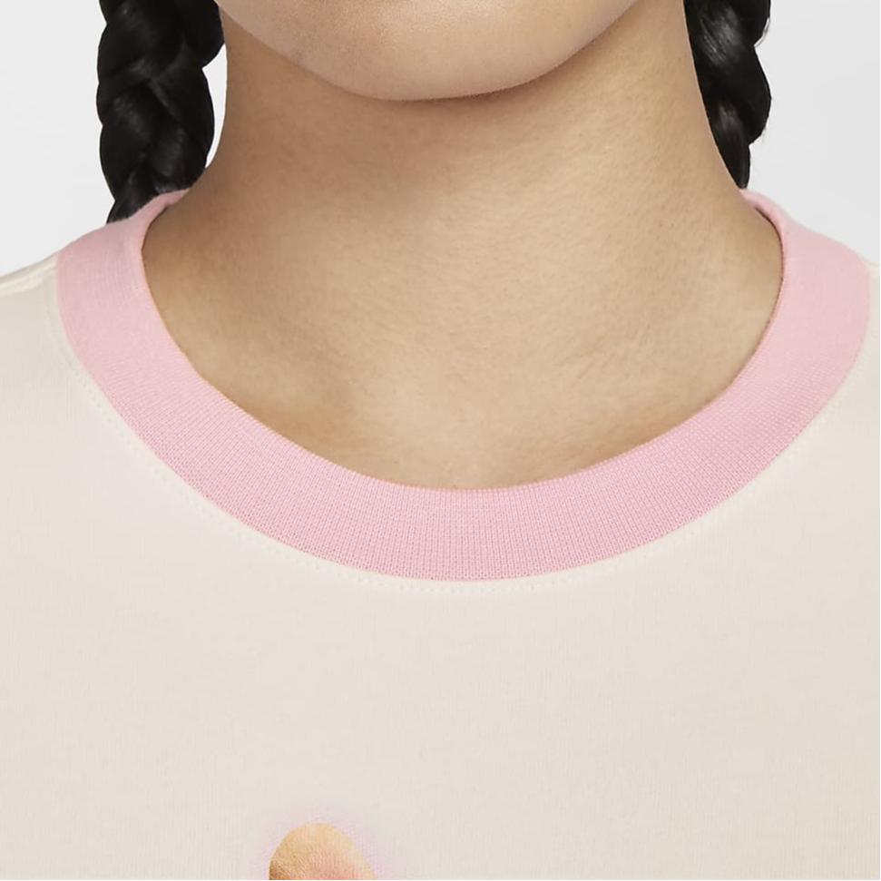 Nike Sportbekleidung Dopamin Rundhals-Pullover Weiche Slim-Fit Cropped Kurzarm-T-Shirts Damen T-Shirts Sail HM4621133