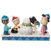 JIM SHORE Peanuts Gang Snowman 6013040 &