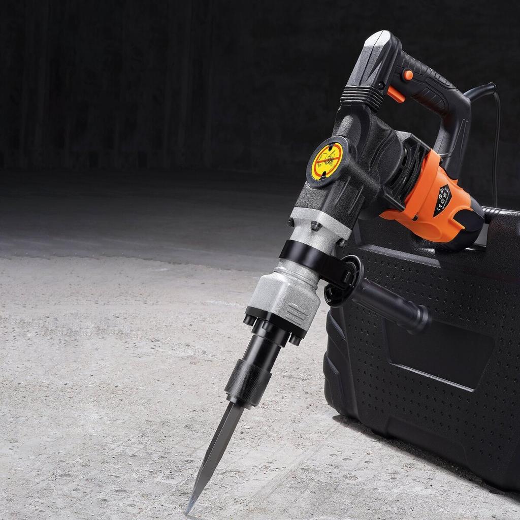 Abbruchhammer Betonbrecher 1600W Elektrikhammer 2 Meißel
