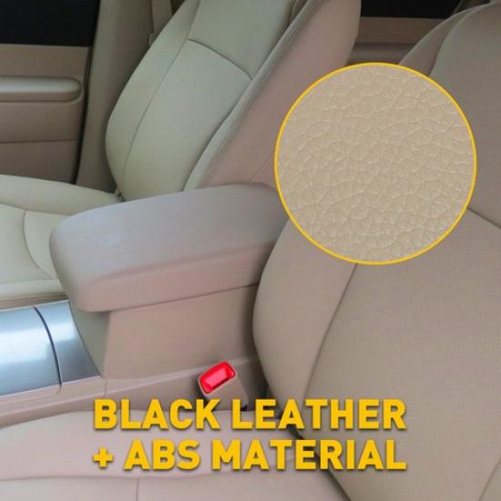Fits 2008-2013 Toyota Highlander Leather Console Lid Cover Armrest Beige Tan EOA
