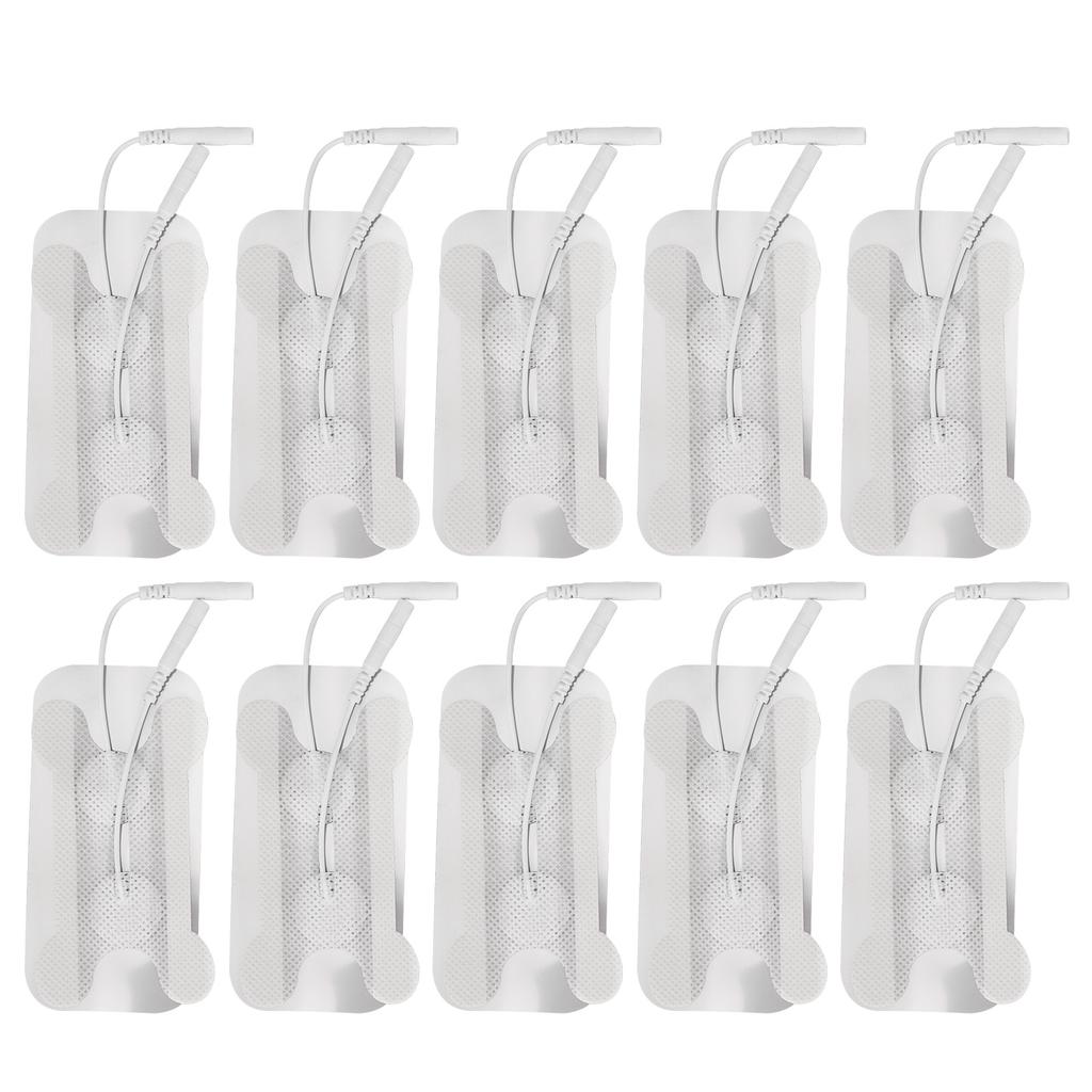 10pcs Reusable Electrode Pad Soft Self Adhesive Therapy Electrode Patch Replacement Accessory 2mm