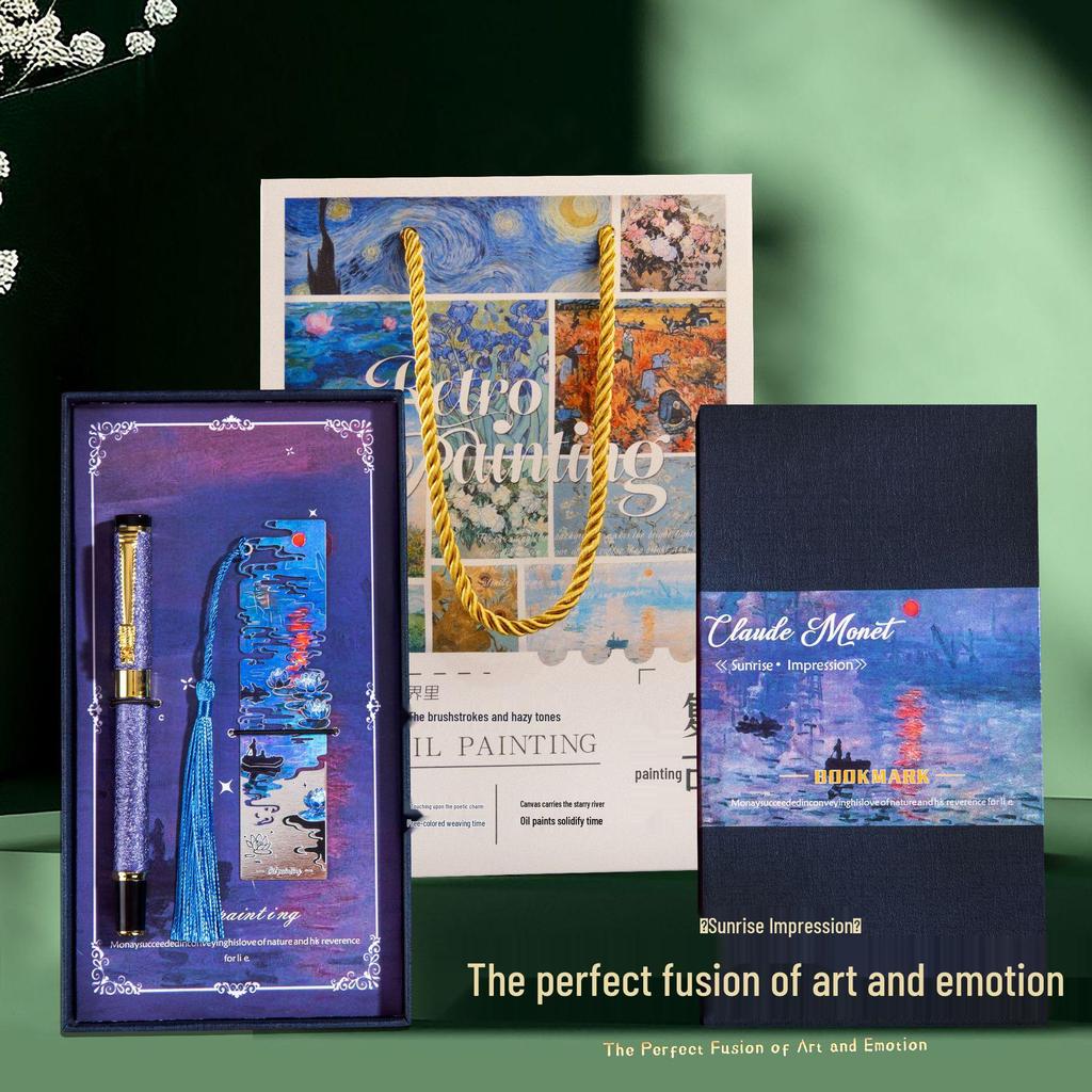 Van Gogh Oil Painting Bookmark Gift Set for Teachers and Students