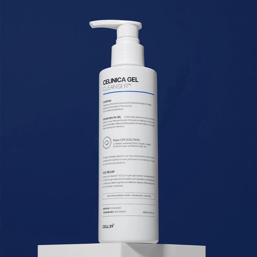 CELL29 AHA Cellinica Gel Cleanser Gentle Exfoliating Facial Cleanser 200ml