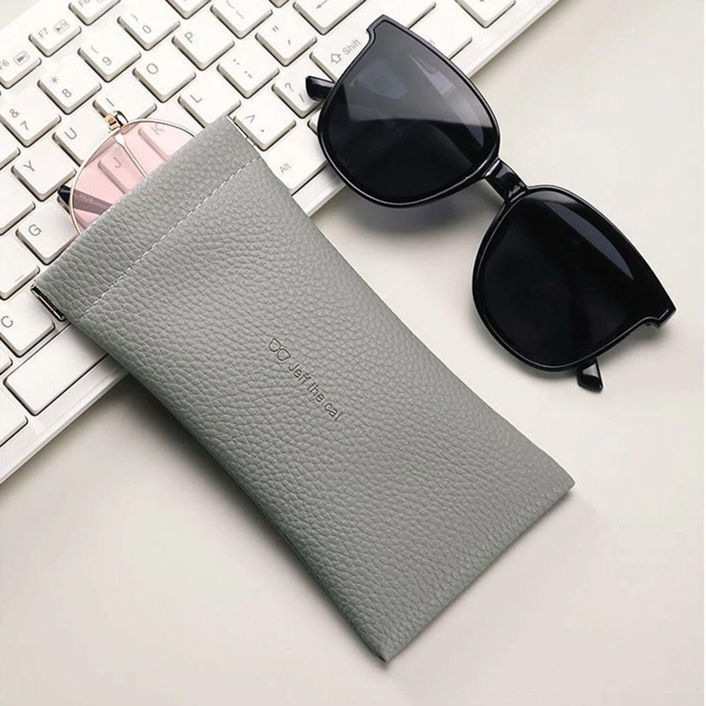 PU Leather Glasses Case Pouch Automatic Closed Sunglasses Case  for Women Men