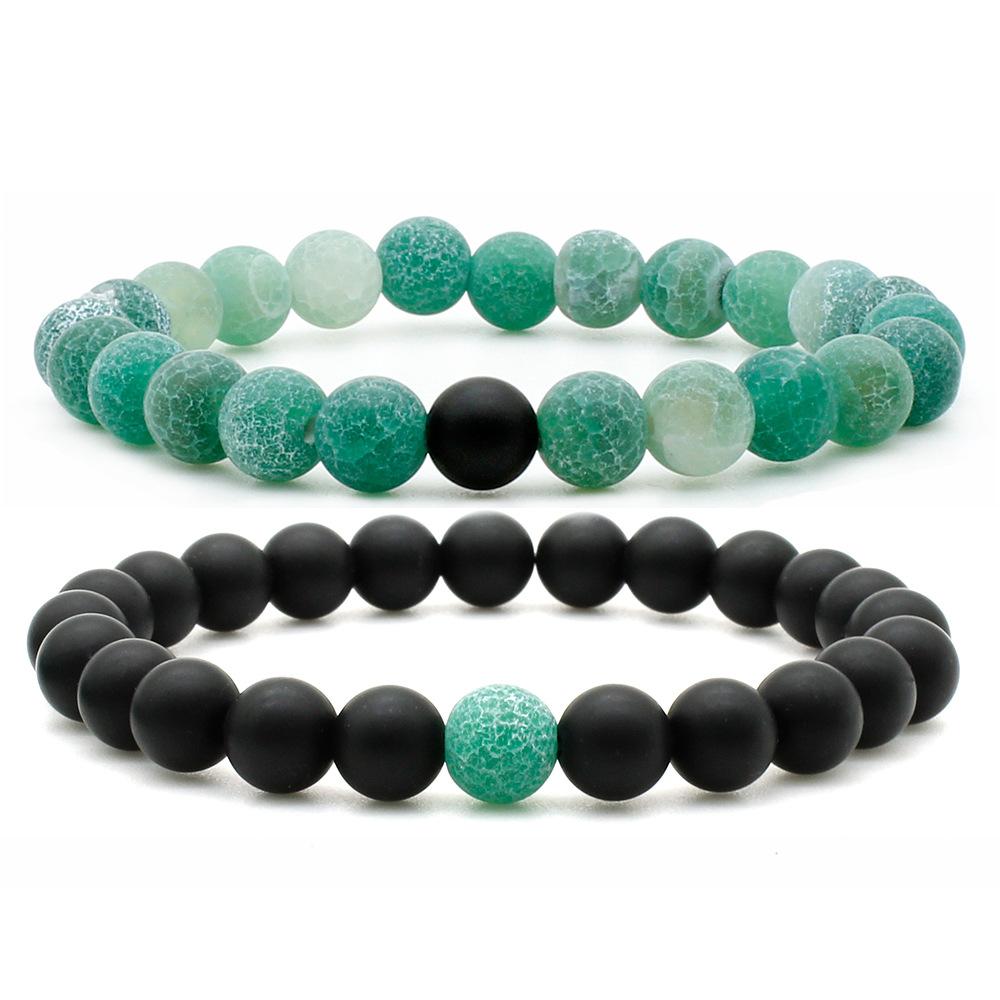 

JYL TS Bracelet Four Leaf Clover Style Attracts Divine Good Fortune 6345B green бурі кольору