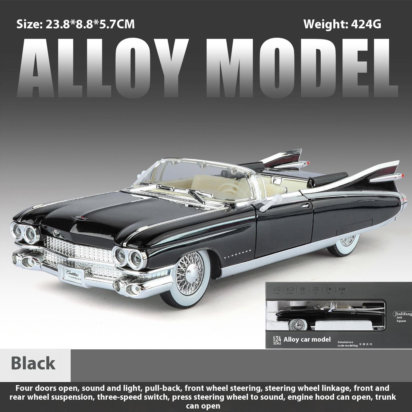 

1:24 retro luxury convertible sports car alloy model, exquisite desktop ornaments, best collection for car model enthusiasts