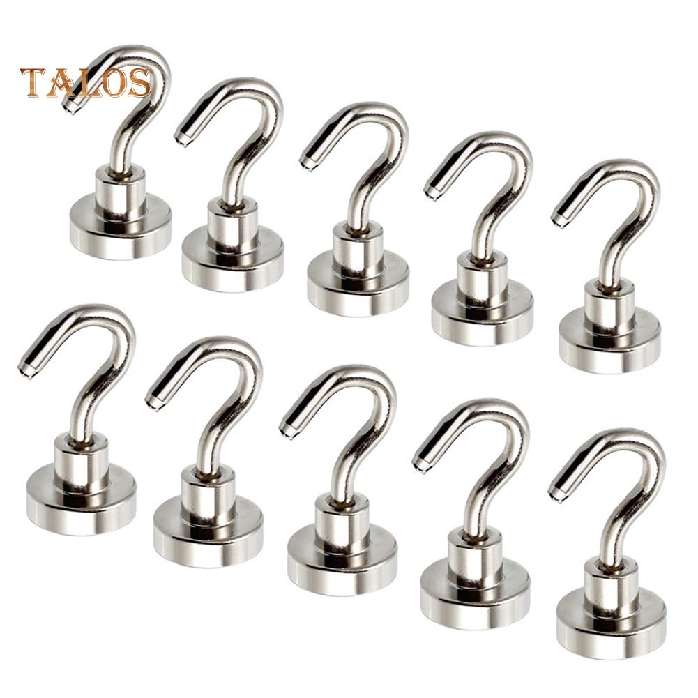 

TB Ferrite Magnetic Hooks N52 Neodymium Hold 5.5kg Strong Magnet one size