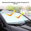 Car sunshade automatic retractable front windshield sunscreen, summer car accessories, UV protection, easy to install