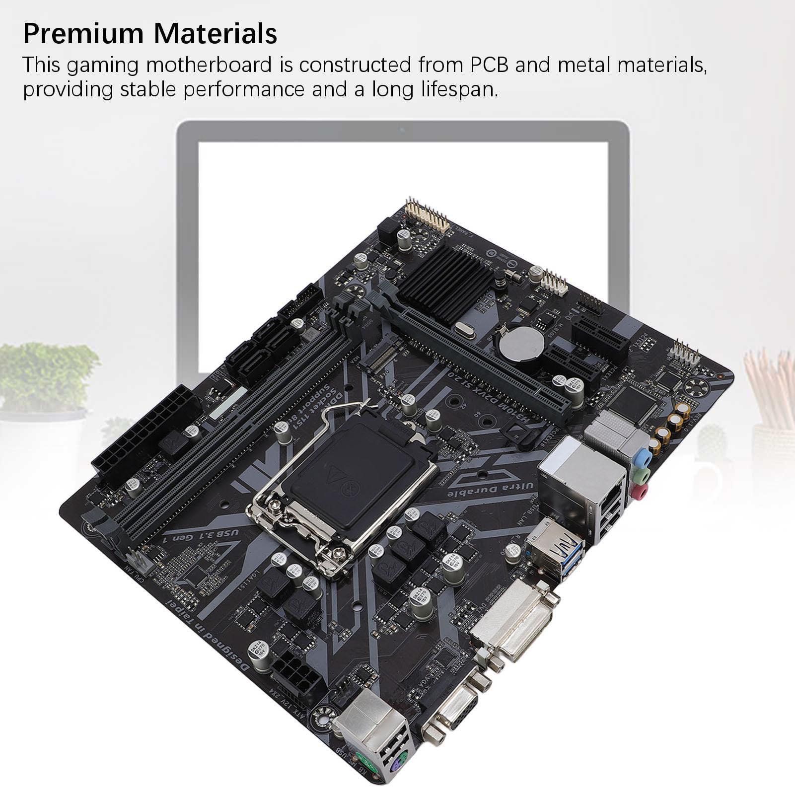 

H310M D2VX SI 2.0 Motherboard M ATX 2 Channel DDR4 M.2 Serial ATA III LGA 1151 Desktop Motherboard for 8th Generation