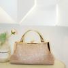 creativity, foreign style small bag, versatile clip chain, diamond-encrusted messenger bag, dinner bag.