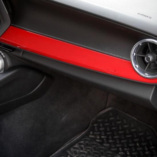 Dashboard Co-Pilot Panel Trim Cover for Chevrolet Camaro 2017+ Accessories Red