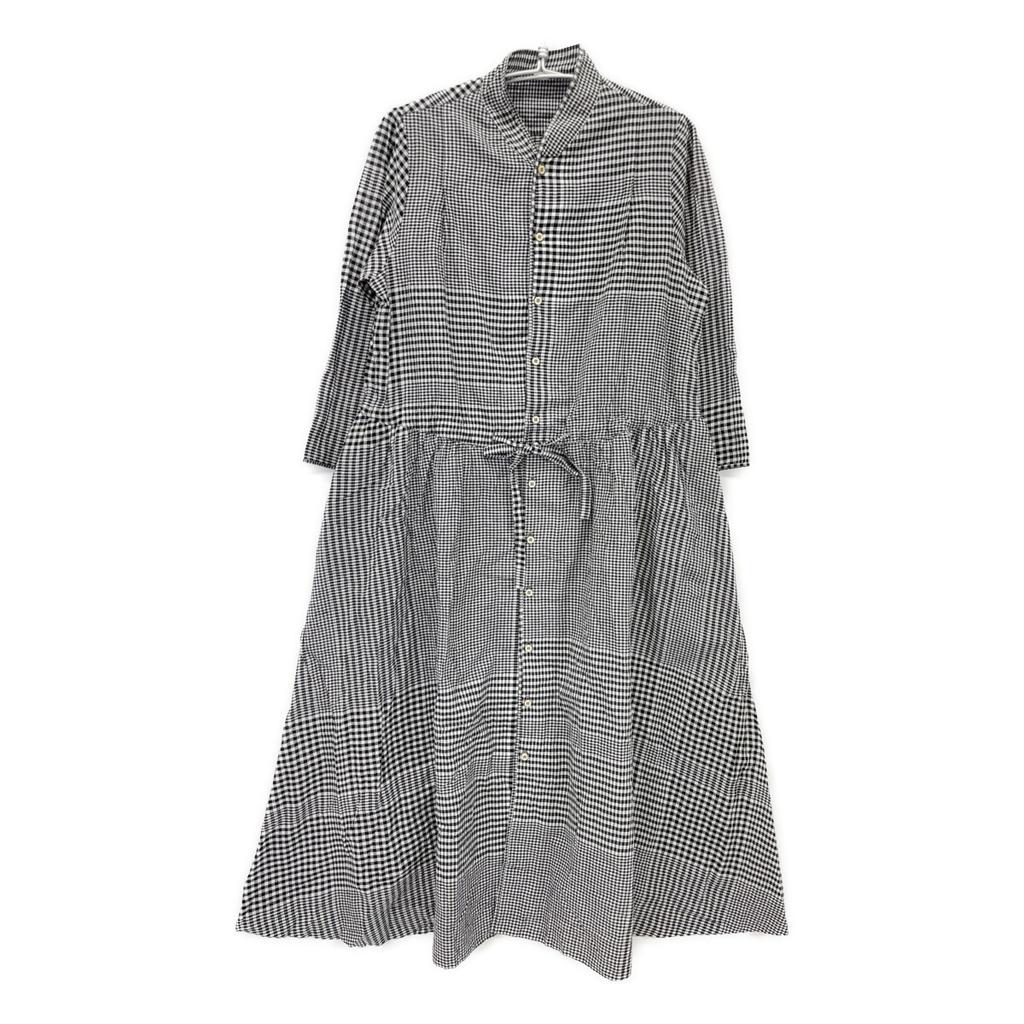 45R 70450241 Black x White Spring Breeze Indica Diaper Dress dress 00 Black x whiteUsed