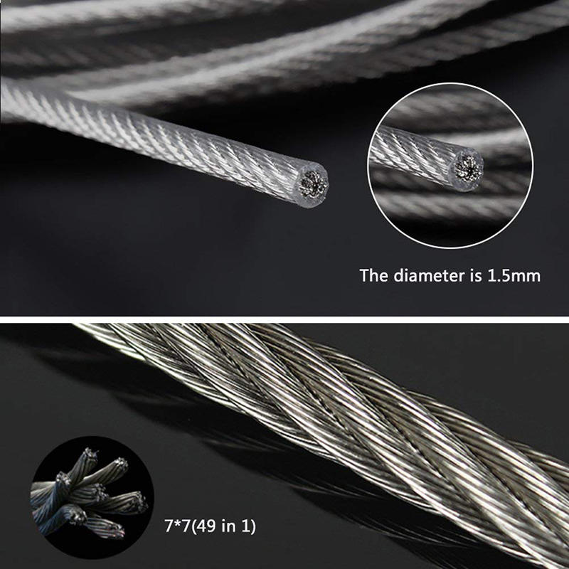 Multi-Purpose Picture Photo Hanging Wires Adjustable Mirror Exhibition Hanging Hanging Rope Steel Wire