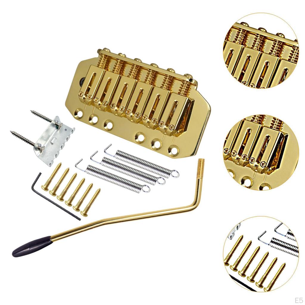 89mm Guitar Tremolo Bridge Fixed Hardtail Easy To Install for 6 Strings Electric