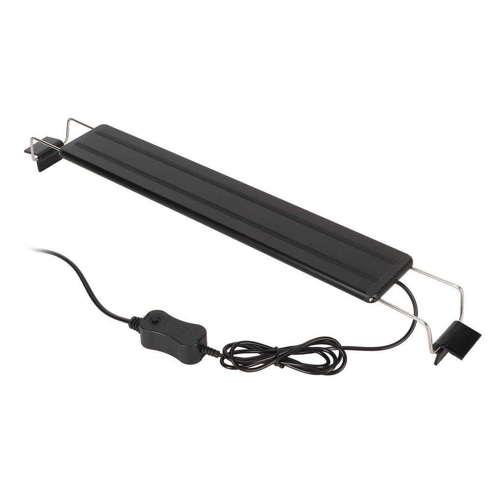LED Aquarium Light 4 Rows Splashproof Ultrathin Fish Tank LED Color Changing Light with Extendable
